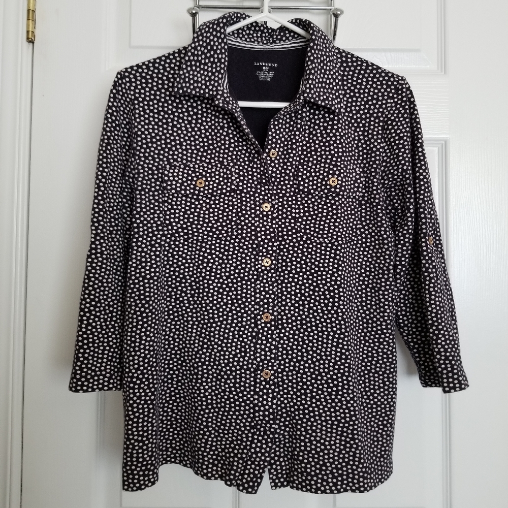 Polka Dot 3/4 Sleeve - Size M